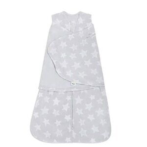Halo SleepSack Swaddle S 3-6M Gray Star Fleece Wearable Blanket Wrap